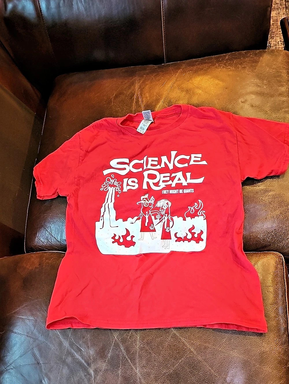 Gildan They Might Be Giants Science Is Real T-Shirt Science Is Real Tee Kids M